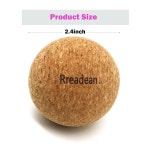 운동 요가 트리거 포인트 테라피 근육 이완 스트레스 해소 후 근막 이완을 위한 레단 코르크 마사지 볼 클래식 2 4 볼 2종 세트 Cork-round