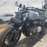 오토바이가방 오프로드 전기자전거 레트로 오토바이 찡버클장식 원통형 1 액세서리 1 납작블랙1개