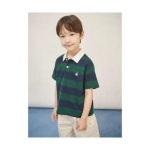 국내정품 빈폴키즈 BEANPOLE KIDS 스트라이프 럭비 반소매 티셔츠 그린 BI5742U03M 620338
