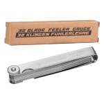 Spurtar Feeler 게이지 0 001-0 04 0 03-1 32 블레이드 테이퍼드 세트 스테인리스 스틸 이중 표시 32 Blades 0 001-0 04