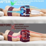 옆구리 수면자용 무릎 베개 다리 요통용 폼 지지 베개 메모리 쿠션 임신 위치 지정 수면용