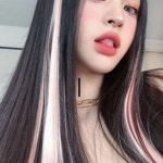 헤어 컬러 피스 포인트 브릿지 붙임머리 부분 가발 -B