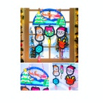 크리스마스 눈사람 썬캐쳐 만들기 재료 DIY 키트 창의력 집중력 미술아트