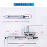 전동 실린더 리니어모터 A 12V 망원경 28 cm 20 회분 전체 속도 컨트롤러 세트