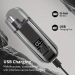 남성에게 USB 충전 코 귀 털 트리머 휴대용 전기 깎기 미니 컴팩트 디자인 빠른 주황색