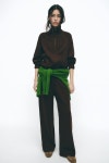 자라 자라 ZARA 소프트 스트레이트 팬츠 - 초콜렛896442 S KR 26