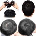남자정수리 인모 부분가발 헤어피스 똑딱이 윗머리 남성가발 정수리커버