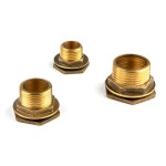 구리 파이프 황동 회전 느슨한 커넥터 남성 단일 조인트 피팅 너트 탱크 1 2