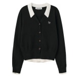 제너럴아이디어 에센셜 카라 레이어드 가디건 WBD3L04524