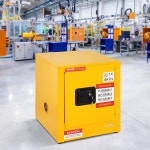 베버 가연성 캐비닛 17 x 18 아연 도금 강철 안전 조절 가능한 선반 저장 상업용 가정용 산업 과학 17 x 18