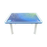 우공 어린이 공부상 별자리 컴퓨터 책상 1인용 1인 간이 다과상 식탁 접이식 좌식 테이블 아기 미니 밥상