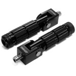 JX팡 유니버설 모터사이클 자전거 접이식 조수석 풋 페그 M8 리어셋 구멍 용 풋레스트 레스트 페달