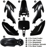 JIAXIMAN 플라스틱 키트 피트 바이크 부품 페어링 펜더 혼다 F 50 XR50 SSR 110 125 쿨스터 Baja DR70 유사 CRF50 CRF50F 50 JM007-BLACK