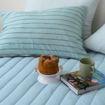 민트 먼지없는 누빔 매트리스 커버 슈퍼싱글 침대커버