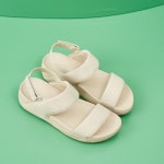 투갱스 여성여름샌들 발편한 여자 벨크로 샌들 살구 240 38