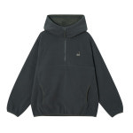 캉골 캉골 플리스 하프 집 후디 5165 차콜