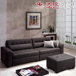 조은가구 레이니 인조가죽 4인소파 + 스툴