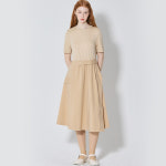 르샵 르샵 LeShop 반팔 저지우븐 배색 원피스 179000