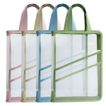 투명 A4 가방 다용도 손잡이 보조 a 4가방 학생 초등 학원 초등학생 책가방 파일