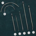 가죽 공예 DIY 손바느질 다용도 가죽 바늘 세트 7종 곡선 돗바늘