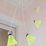 제이에스몰 셀프 배드민턴 연습 세트 배드민턴셔틀콕led