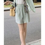 여자 반바지 여름 쿨 와이드 조춘 캐주얼 팬츠 ST1