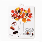 민화샵 가을나뭇잎 종이액자