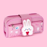 천상인터내셔날 캐보트 캐릭터 필통 초등 학교 학생 남아 여아 고학년 2단 여자필통 여아필통 파우치 1학년 6세 7세 8세 캐릭터 캔버스 필통... 