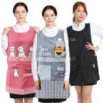 타블리에 원피스형 어린이집 유치원 공방 앞치마 스위트캣 해피케이크 도트더블포켓 스위트캣 1개
