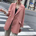 천하오 스몰 정장 코트 여 춘추 루즈핏 블레이저 L J2106