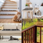 레이의 고양이용 10팩 스캣 매트 개를 위한 굴착 억제력 스파이크가 고양이 억제력 마당용 안티 캣 정원 울타리 동물 장벽 10 Pack 16X13