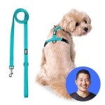 PPZ 강형욱 퍼피즈 어드벤처 후크형 가슴줄 2m 리드줄 세트 1세트 오션 S