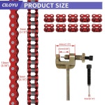CILOYU 35 Go 카트 롤러 체인 3피트 브레이커 교체 미니 자전거 더트 피트 모터사이클 파워스포츠 부품 액세서리 35 마스터 95개 3 Feet 95 1