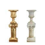 화려한 웨딩홀 로마기둥 화분 플라워장식 로마 기둥 연회장 축제 스탠드 금2세트 레스토랑 장 60 하이 트 빈티지