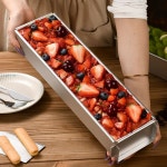 티 수 틀 몰드 케이크 스 파운드 도구 트레이 직사각형 빵틀 1 삼각나무자루삽