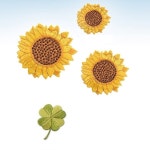 OnlyOne DIY 의류 수선 리폼 고품질 자수 스티커 와펜 4종 세트