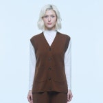 유닛 울 블렌디드 포켓 베스트 UFKKVE163N