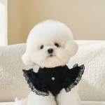 퍼피드림 반려동물 봉봉 프릴 레이스 나시 티셔츠 10028 1개 M