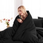 CozyLux 퀸 이불 세트 7피스 침대 인 백 소프트 침구 세트 올 시즌 보호 7PC 핏 시트 플랫 베개 솔기 베갯잇 Twin