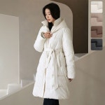 키첼 키첼 벨티드 롱 후드 포인트 패딩 DS4B351