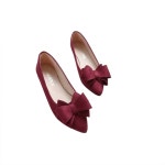 스웨이드단화 여성 플랫슈즈 와인 240 H3692