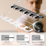 코스모스 아크릴 2피스 당구 큐 랙 벽걸이 스틱 홀더 벽걸이 에바 폼 클립에는 6개의 큐가 장착되어 있으며 당구장 장비 액세서리 투명 투명 Solid