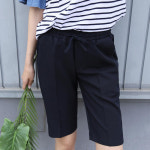 빼빼 28 34 밴딩 베이직 심플 5부 슬랙스 반바지