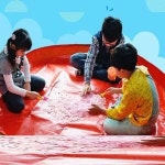 유아 미술 밀가루 찱흙 실내 놀이 아기 다용도 매트