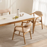 삼익가구 삼익가구 더우디 포세린 통세라믹 4인용 원목 식탁 1400 테이블