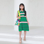 제이키즈 여아용 티키 카라 니트 원피스 9호 그린 J7397