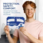 메드 프라이드 욕실 보호 시트 - 패혈성 안전 일회용 변기 커버 250팩 여행 공중 화장실을 위한 플러시형 흰색 반겹 라이너 250