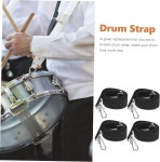 금속 후크 폴리에스터 후크가 OFSCH 4Pc 스네어 드럼 스트랩 행진 밴드용 벨트