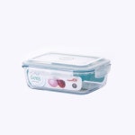 네오플램 클락 글라스 직사각 1L 주방용기 밀폐보관 용기