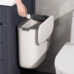 양방향 주방 쓰레기통 9L 1P 벽걸이 욕실 문틈